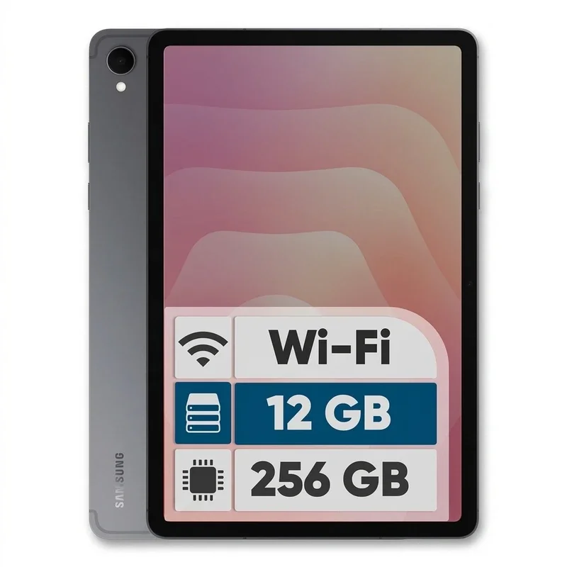 تبلت 11 اینچ سامسونگ مدل Galaxy Tab S11 Wi-Fi ظرفیت 256 گیگابایت و رم 12 گیگابایت، نمایشگر Dynamic AMOLED 2X، رزولوشن 2560x1600 پیکسل، نرخ نوسازی 120 هرتز، پشتیبانی از قلم و کیبورد