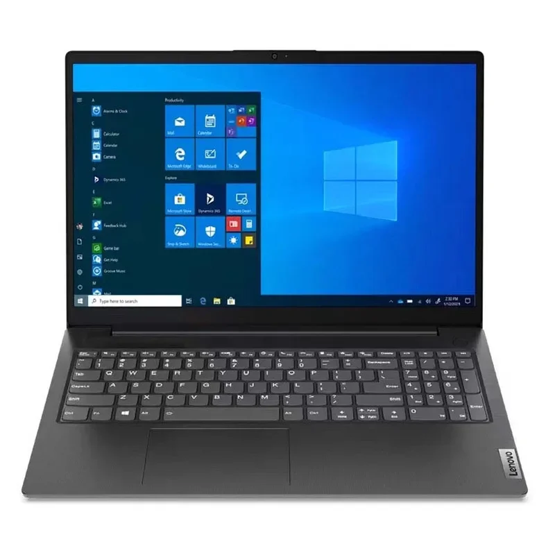  لپ‌تاپ لنوو مدل V15 G2 IJL با پردازنده Celeron N4500، رم DDR4 8GB با فرکانس 2933MHz، حافظه SSD با ظرفیت 256GB، نمایشگر 15.6 اینچ TN با وضوح Full HD