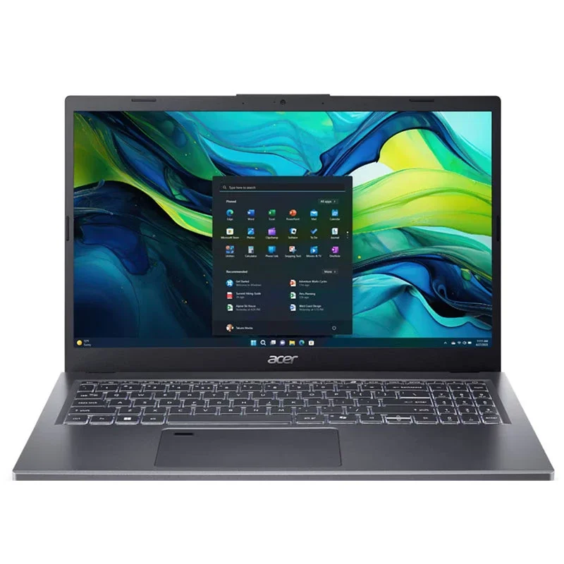 لپ تاپ 15.6 اینچی ایسر مدل Aspire 15 A15-51M-78MW-i7 13620H-16GB LPDDR5 4800MHz-512GB SSD-Fingerprint-Backlit