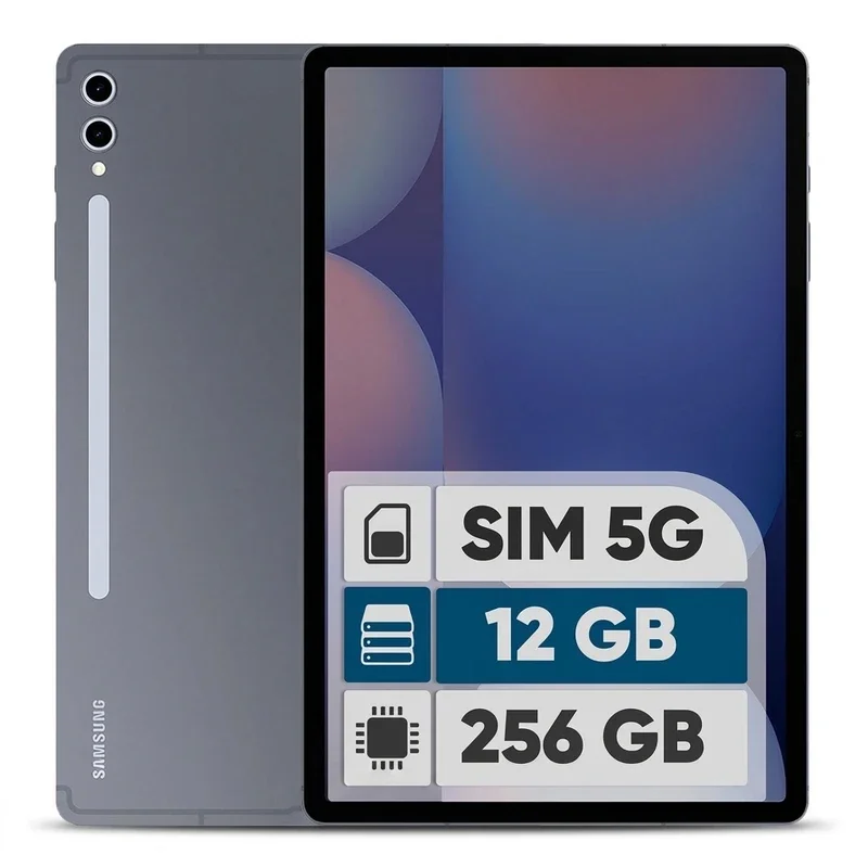 تبلت 12.4 اینچ سامسونگ مدل Galaxy Tab S10 Plus 5G ظرفیت 256 گیگابایت و رم 12 گیگابایت، با نمایشگر Dynamic AMOLED 2X، رزولوشن 2800x1752 پیکسل و نرخ نوسازی 120 هرتز، پشتیبانی از قلم
